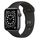 Apple Watch Series 6 GPS Aluminium Space Gray Bracelet Sport Black 44 mm Montre connectée - Aluminium - Étanche - GPS - Cardiofréquencemètre - Écran Retina Always On - Wi-Fi 5 GHz / Bluetooth - watchOS 7 - Bracelet Sport 44 mm
