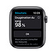 Nota Apple Watch Serie 6 GPS in alluminio Space Gray Sport Band Nero 44 mm