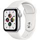 Apple Watch SE GPS Silver Aluminium Sport Band White 40 mm Montre connectée - Aluminium - étanche - GPS - Cardiofréquencemètre - écran Retina - Wi-Fi 2.4 GHz / Bluetooth - watchOS 7