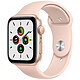 Apple Watch SE GPS Gold Aluminium Bracelet Sport Pink Sand 44 mm Montre connectée - Aluminium - étanche - GPS - Cardiofréquencemètre - écran Retina - Wi-Fi 2.4 GHz / Bluetooth - watchOS 7