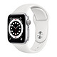 Apple Watch Series 6 GPS Aluminium Silver Sport Band White 40 mm · Reconditionné Montre connectée 4G - Aluminium - étanche - GPS - Cardiofréquencemètre - écran Retina Always On - Wi-Fi 5 GHz / Bluetooth - watchOS 7