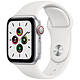 Apple Watch SE GPS Cellular Silver Aluminium Sport Band White 40 mm Montre connectée 4G - Aluminium - étanche - GPS - Cardiofréquencemètre - écran Retina - Wi-Fi 2.4 GHz / Bluetooth - watchOS 7