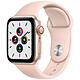Apple Watch SE GPS Cellular Gold Aluminium Sport Band Pink Sand 40 mm Connected Watch - Alluminio - Impermeabile - GPS - Cardiofrequenzimetro - Display Retina - Wi-Fi 2.4 GHz / Bluetooth - watchOS 7 - Cinturino sportivo 40 mm