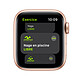 Nota Apple Watch SE GPS Cellular Gold Aluminium Sport Wristband Plum 40 mm