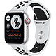 Apple Watch Nike SE GPS + Cellular Silver Aluminium Bracelet Sport Pure Platinum Black 40 mm Montre connectée - Aluminium - Étanche - GPS - Cardiofréquencemètre - Écran Retina - Wi-Fi 2,4 GHz / Bluetooth - watchOS 7 - Bracelet Sport 40 mm