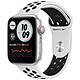 Apple Watch Nike SE GPS + Cellular Silver Aluminium Bracelet Sport Pure Platinum Black 44 mm Montre connectée - Aluminium - Étanche - GPS - Cardiofréquencemètre - Écran Retina - Wi-Fi 2,4 GHz / Bluetooth - watchOS 7 - Bracelet Sport 44 mm