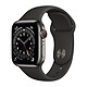 Apple Watch Series 6 GPS Cellular Stainless steel Graphite Sport Band Black 40 mm Montre connectée 4G - Acier inoxydable - étanche - GPS - Cardiofréquencemètre - écran Retina Always On - Wi-Fi 5 GHz / Bluetooth - watchOS 7