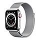 Apple Watch Series 6 GPS Cellular Stainless steel Silver Milanese Loop 40 mm Montre connectée 4G - Acier inoxydable - étanche - GPS - Cardiofréquencemètre - écran Retina Always On - Wi-Fi 5 GHz / Bluetooth - watchOS 7