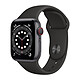 Apple Watch Series 6 GPS Cellular Aluminium Space Gray Sport Band Black 40 mm Montre connectée 4G - Aluminium - étanche - GPS - Cardiofréquencemètre - écran Retina Always On - Wi-Fi 5 GHz / Bluetooth - watchOS 7