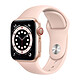 Apple Watch Series 6 GPS + Cellular Aluminium Gold Bracelet Pink Sand 40 mm Montre connectée 4G - Aluminium - Étanche - GPS - Cardiofréquencemètre - Écran Retina Always On - Wi-Fi 5 GHz / Bluetooth - watchOS 7 - Bracelet Sport 40 mm
