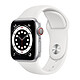 Apple Watch Series 6 GPS Cellular Aluminium Silver Sport band White 40 mm 4G Smartwatch - Aluminium - Waterproof - GPS - Heart Rate Monitor - Retina Always On - Wi-Fi 5 GHz / Bluetooth - watchOS 7 - Sport strap 40 mm