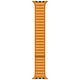 Apple Bracelet Leather Link 44 mm California Poppy - Small Bracelet à maillons cuir pour Apple Watch 42/44 mm - taille S/M