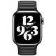 Review Apple Bracelet Leather Link 40 mm Black - Small