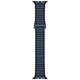 Apple Bracelet Leather Loop 44 mm Diver Blue - Large Leather Strap for Apple Watch 42/44 mm