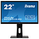iiyama 21.5" LED - ProLite B2283HS-B5 1920 x 1080 pixels - 1 ms (gris à gris) - 16/9 - Dalle TN - HDMI/VGA/DisplayPort - Pivot - Haut-parleurs - Noir