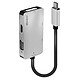 Lindy USB Type C to Triple Display Adapter USB-C to HDMI / VGA / DVI adapter (4K@30 Hz compatible)