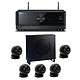 Yamaha RX-V4A Noir + Cabasse Eole 4 Noir Ampli-tuner Home Cinema 5.2 - 80W/canal - Tuner FM/DAB - HDMI 8K - 4K/120Hz - HDR10+ - Wi-Fi/Bluetooth/AirPlay 2 - Multiroom + Pack d'enceintes 5.1