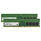 Transcend JetRam 16 Go (2 x 8 Go) DDR4 3200 MHz CL22 1Rx8 Kit Dual Channel 2 barrettes RAM DDR4 PC4-25600 - JM3200HLB-16GK