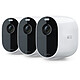 Arlo Essential Pack 3 Spotlight Camera (bianco) Pacchetto di 3 telecamere senza fili Full HD, impermeabili, con visione notturna