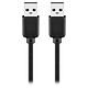 Cable USB 2.0 tipo AA (macho/macho) - 2 m (negro) Cable USB 2.0