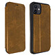 Akashi Italian Leather Folio Case Brown iPhone 12 / 12 Pro Genuine leather folio case for Apple iPhone 12 / 12 Pro