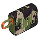 JBL GO 3 Camouflage Mini enceinte portable sans fil - Bluetooth 5.1 - Conception étanche IP67 - USB-C - Autonomie 5h