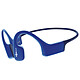 AfterShokz Xtrainerz Azul Auriculares inalámbricos de conducción ósea - diseño abierto - 4 GB de memoria - reproductor MP3 incorporado - certificación IP68
