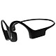 AfterShokz Xtrainerz Black Wireless bone conduction headset - open design - 4 GB memory - integrated MP3 player - IP68 certification