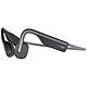AfterShokz OpenMove Grey Wireless bone conduction headset - open design - Bluetooth 5.0 - noise cancelling microphone - IP55 certification