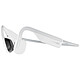 AfterShokz OpenMove Blanco Auricular inalámbrico de conducción ósea - diseño abierto - Bluetooth 5.0 - micrófono con cancelación de ruido - certificación IP55