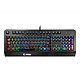 MSI Vigor GK20 Gamer keyboard - Ergonomic keys - RGB backlighting - Spill-resistant - Black colour - AZERTY, French
