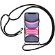 Akashi Coque Renforcée Lanière iPhone 11 Coque de protection transparente avec angles renforcés et lanière pour Apple 11