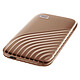 WD My Passport SSD 500 GB USB 3.1 - Gold 500GB USB 3.1 portable external SSD with data encryption (AES 256 bit)