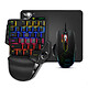 Spirit of Gamer Xpert-G900 Mini mechanical keyboard - Blue switches - Wrist rest - Rainbow lighting Wired gaming mouse - 3200 dpi optical sensor - 7 buttons - RGB lighting Mouse Pad