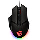 MSI Clutch GM20 Elite Wired gaming mouse - right-handed - 6400 dpi optical sensor - 6 buttons - RGB LED backlight - adjustable weight