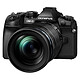 Olympus E-M1 Mark II Negra + 12-100mm Cámara híbrida Micro 4/3 de 20,4 MP - Pantalla táctil de 3" - Visor electrónico - Vídeo UHD C4K/4K - Estabilización en 5 ejes - Doble ranura SD - Wi-Fi/Bluetooth - Tropicalización + Objetivo 12-45mm f/4 IS PRO