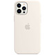 Funda de silicona de Apple con MagSafe blanca para el iPhone 12 Pro Max Funda de silicona con MagSafe para el iPhone 12 Pro Max de Apple
