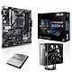 Kit di aggiornamento per PC AMD Ryzen 5 5600X ASUS PRIME B550M-A Scheda madre Socket AM4 AMD B550 + AMD Ryzen 5 5600X (3.7 GHz / 4.6 GHz) + Unità di raffreddamento