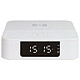 Livoo TES235 Reloj despertador - 2 x 3 vatios - Bluetooth - Micrófono incorporado - 7 horas de duración de la batería - Carga inalámbrica rápida Qi
