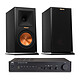 NAD C 316BEE V2 Graphite Klipsch RP-160M Ebony 2 x 40 W integrated stereo amplifier with RIAA phono stage 100 W compact library speaker (per pair)