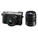 Panasonic DMC-GX80Y Silver 16 MP camera - 4x digital zoom - 4K video - touch screen - Wi-Fi 14-42 mm 45-150 mm