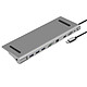 Heden 10-in-1 USB-C Hub USB 3.0 Type-C to 3x USB 3.0 Type-A, 1x HDMI, 1x VGA, 1x RJ45, 1x micro SD port, 1x SD port, 1x 3.5 mm jack and 1x USB-C PowerDelivery (up to 100 W)