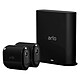 Arlo Pro 3 - Noir (VMS4240B) Système de sécurité sans fil avec 2 caméras - 2K HDR - champ de vision 160° - vision nocturne couleur - éclairage intégré - fonction audio - conception étanche - Noir