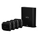 Arlo Pro 3 (Black) (VMS4440B) Wireless security system with 4 cameras - 2K HDR - field of view 160 - colour night vision - integrated lighting - audio function - waterproof design - Black