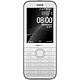 Nokia 8000 Blanc Téléphone 4G Dual SIM - Snapdragon 210 Quad-Core 1.1 GHz - RAM 512 Mo - Ecran 2.8" 240 x 320 - 4 Go - Bluetooth 4.1 - 1500 mAh