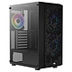 Aerocool Hive ARGB Medium tower case with 3 ARGB fans, carbon fibre/mesh frame and tempered glass centre