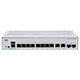 Cisco CBS250-8T-E-2G Switch web manageable niveau 2+ 8 ports 10/100/1000 Mbps + 2 ports combo 1 GbE/SFP