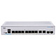 Cisco CBS350-8T-E-2G Conmutador web de capa 3 gestionable de 8 puertos 10/100/1000 Mbps + 2 puertos combo 1 GbE/SFP