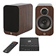 Elipson Connect 250 Q Acoustics 3020i Walnut Amplifier stro connect - 2 x 50 Watts - Wi-Fi/Bluetooth/Ethernet - Multiroom Compact Library Speaker (pair)