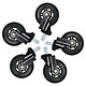 Oraxeat RC750 Black Set of 5 roller wheels for multi-brand gaming sige - Black